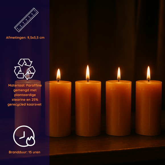 Waxine Kaarsen - Set van 5