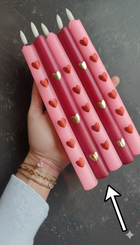 Burgundy met Gouden hartje