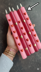 Roze met Rood hartje