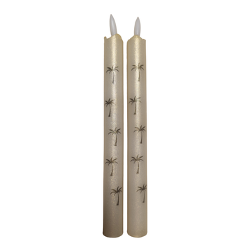 LED kaars Palmboom parelmoer