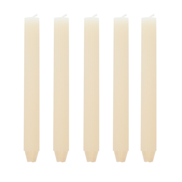 Pilaarkaars Ribbel - Set van 5