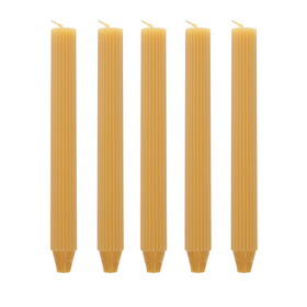 Koop honing Pilaarkaars Ribbel - Set van 5
