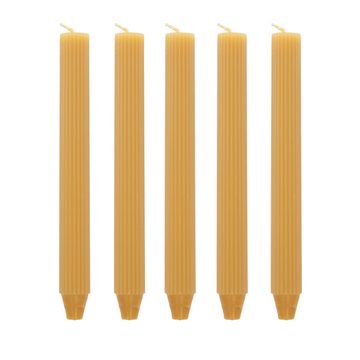 Koop honing Pilaarkaars Ribbel - Set van 5