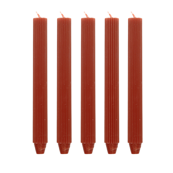Pilaarkaars Ribbel - Set van 5