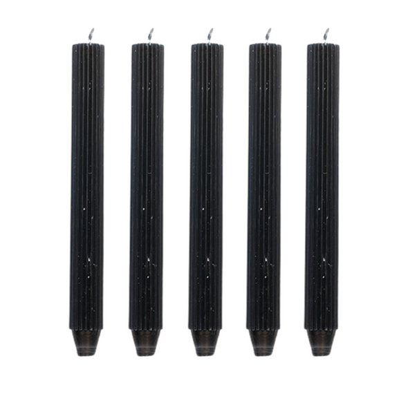 Pilaarkaars Ribbel - Set van 5