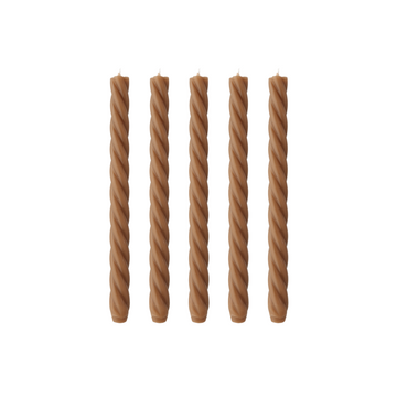 Koop bruin Swirlkaars - Set van 5