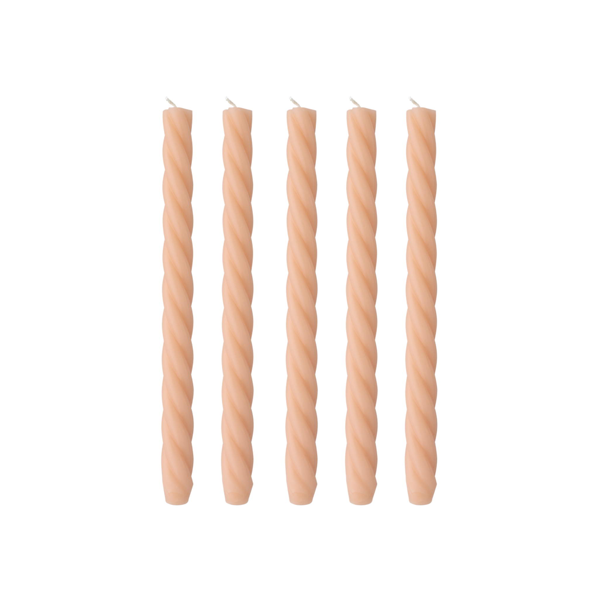 Koop roze Swirlkaars - Set van 5