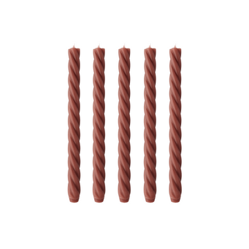 Koop terracotta Swirlkaars - Set van 5